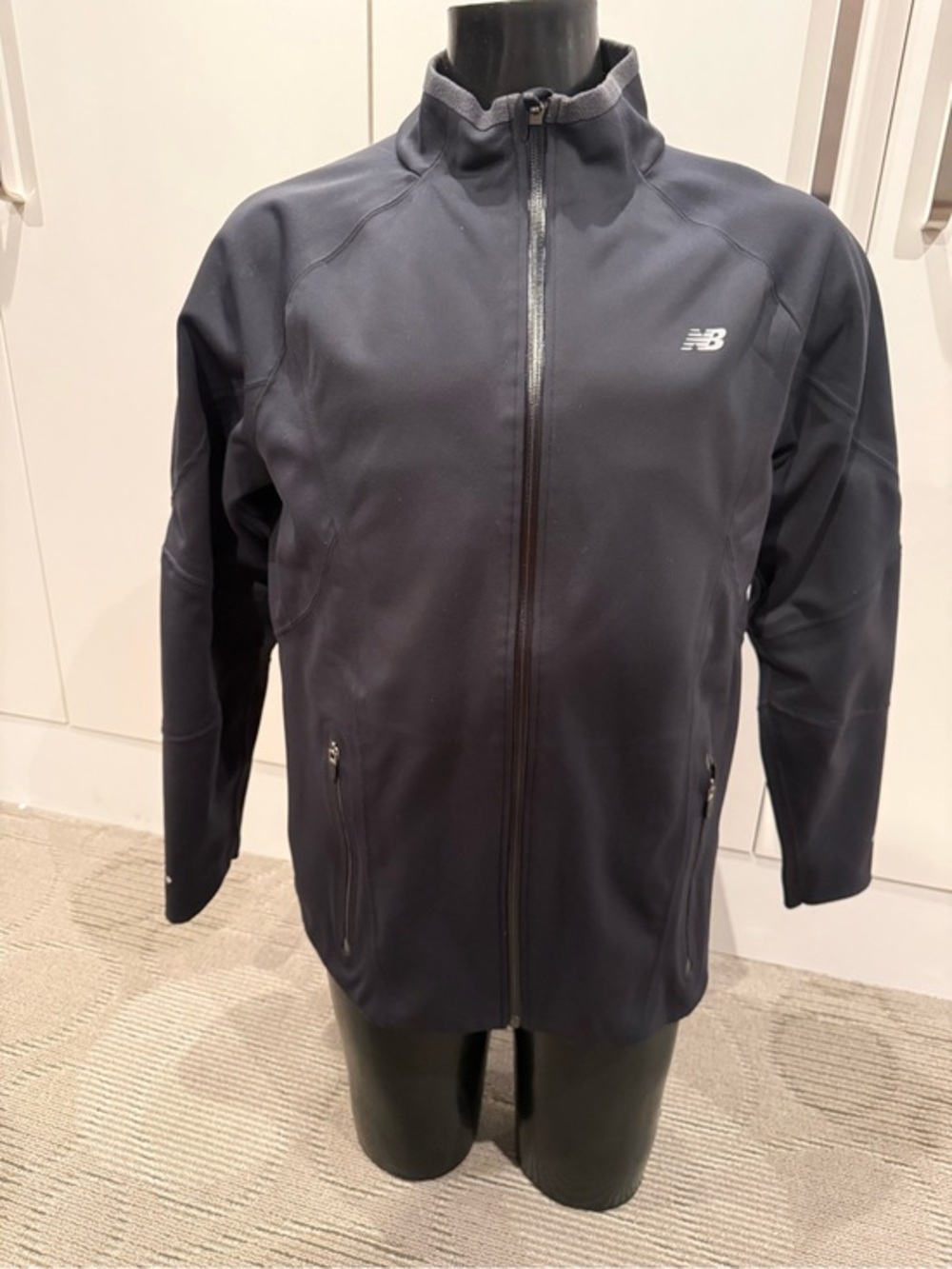 New Balance Men’s Black Full-Zip Performance Jacket